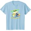 image:imageStar Wars The Mandalorian Grogu Easter Egg Cellent Bounty TShirtBaby Blue