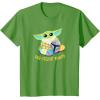 image:imageStar Wars The Mandalorian Grogu Easter Egg Cellent Bounty TShirtGrass Green