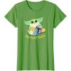 image:imageStar Wars The Mandalorian Grogu Easter Egg Cellent Bounty TShirtGrass Green