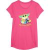 image:imageStar Wars The Mandalorian Grogu Easter Egg Cellent Bounty TShirtPink Heather