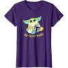 image:imageStar Wars The Mandalorian Grogu Easter Egg Cellent Bounty TShirtPurple