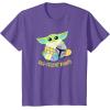 image:imageStar Wars The Mandalorian Grogu Easter Egg Cellent Bounty TShirtPurple Heather