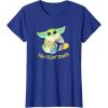 image:imageStar Wars The Mandalorian Grogu Easter Egg Cellent Bounty TShirtRoyal Blue