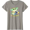 image:imageStar Wars The Mandalorian Grogu Easter Egg Cellent Bounty TShirtSlate Grey