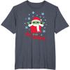 image:imageStar Wars The Mandalorian Grogu Joy to the Galaxy Holiday TShirtHeather Blue
