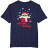 image:imageStar Wars The Mandalorian Grogu Joy to the Galaxy Holiday TShirtNavy Blue