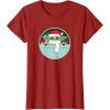 image:imageStar Wars The Mandalorian Grogu Loaded with Presents Holiday TShirtCranberry Red