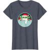 image:imageStar Wars The Mandalorian Grogu Loaded with Presents Holiday TShirtHeather Blue