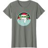 image:imageStar Wars The Mandalorian Grogu Loaded with Presents Holiday TShirtOlive Heather