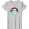 image:imageStar Wars The Mandalorian Grogu Loaded with Presents Holiday TShirtSilver Grey
