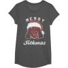 image:imageStar Wars Vader Christmas Merry Sithmas Candy Cane Script TShirtAsphalt Grey