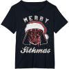 image:imageStar Wars Vader Christmas Merry Sithmas Candy Cane Script TShirtBlack