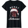 image:imageStar Wars Vader Christmas Merry Sithmas Candy Cane Script TShirtBlack