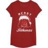image:imageStar Wars Vader Christmas Merry Sithmas Candy Cane Script TShirtCranberry Red
