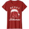 image:imageStar Wars Vader Christmas Merry Sithmas Candy Cane Script TShirtCranberry Red
