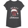 image:imageStar Wars Vader Christmas Merry Sithmas Candy Cane Script TShirtDark Heather Grey