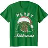 image:imageStar Wars Vader Christmas Merry Sithmas Candy Cane Script TShirtKelly Green