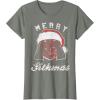 image:imageStar Wars Vader Christmas Merry Sithmas Candy Cane Script TShirtOlive Heather