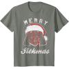 image:imageStar Wars Vader Christmas Merry Sithmas Candy Cane Script TShirtOlive Heather