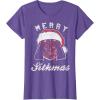 image:imageStar Wars Vader Christmas Merry Sithmas Candy Cane Script TShirtPurple Heather