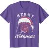 image:imageStar Wars Vader Christmas Merry Sithmas Candy Cane Script TShirtPurple Heather
