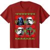 image:imageStar Wars Vader Storm Boba Ugly Christmas Sweater TShirt TShirtCranberry Red