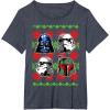 image:imageStar Wars Vader Storm Boba Ugly Christmas Sweater TShirt TShirtHeather Blue