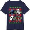 image:imageStar Wars Vader Storm Boba Ugly Christmas Sweater TShirt TShirtNavy Blue