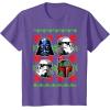 image:imageStar Wars Vader Storm Boba Ugly Christmas Sweater TShirt TShirtPurple Heather