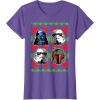 image:imageStar Wars Vader Storm Boba Ugly Christmas Sweater TShirt TShirtPurple Heather