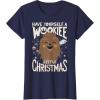 image:imageStar Wars Wookiee Little Christmas Sketched Graphic TShirt TShirtNavy Blue
