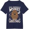 image:imageStar Wars Wookiee Little Christmas Sketched Graphic TShirt TShirtNavy Blue