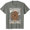 image:imageStar Wars Wookiee Little Christmas Sketched Graphic TShirt TShirtOlive Heather