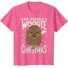 image:imageStar Wars Wookiee Little Christmas Sketched Graphic TShirt TShirtPink Heather
