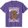 image:imageStar Wars Wookiee Little Christmas Sketched Graphic TShirt TShirtPurple Heather