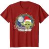 image:imageStar Wars Yoda Santa Believe You Must Christmas Reef TShirt TShirtCranberry Red