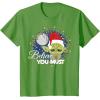image:imageStar Wars Yoda Santa Believe You Must Christmas Reef TShirt TShirtGrass Green