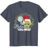 image:imageStar Wars Yoda Santa Believe You Must Christmas Reef TShirt TShirtHeather Blue