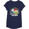 image:imageStar Wars Yoda Santa Believe You Must Christmas Reef TShirt TShirtNavy Blue