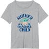 image:imageThe Mandalorian  Grogu  Mother of a Curious Child TShirtHeather Grey