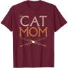 image:imageStar Wars Cat Mom Pet Parent Lightsabers TShirtBurgundy