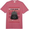 image:imageStar Wars Christmas Ugly Sweater Darth Vader Lack Of Cheer Comfort Colors Adult Heavyweight TshirtRaspberry Red