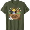 image:imageStar Wars Classic Characters Easter Eggs Basket Funny Spring TShirtOlive Green