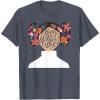 image:imageStar Wars Classic Flower Buns Happy Mothers Day TShirtHeather Blue