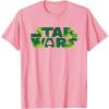 image:imageStar Wars Logo Green Shamrocks St Patricks Day TShirtPink