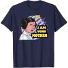 image:imageStar Wars Princess Leia I Am Your Mother Pop Color TShirtNavy Blue