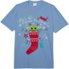 image:imageStar Wars The Mandalorian Christmas All I Want Stocking Comfort Colors Adult Heavyweight TshirtDeep Blue