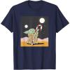 image:imageStar Wars The Mandalorian Grogu Christmas Holiday Candy Cane TShirtNavy Blue