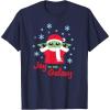 image:imageStar Wars The Mandalorian Grogu Joy to the Galaxy Holiday TShirtNavy Blue
