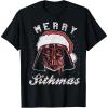 image:imageStar Wars Vader Christmas Merry Sithmas Candy Cane Script TShirtBlack